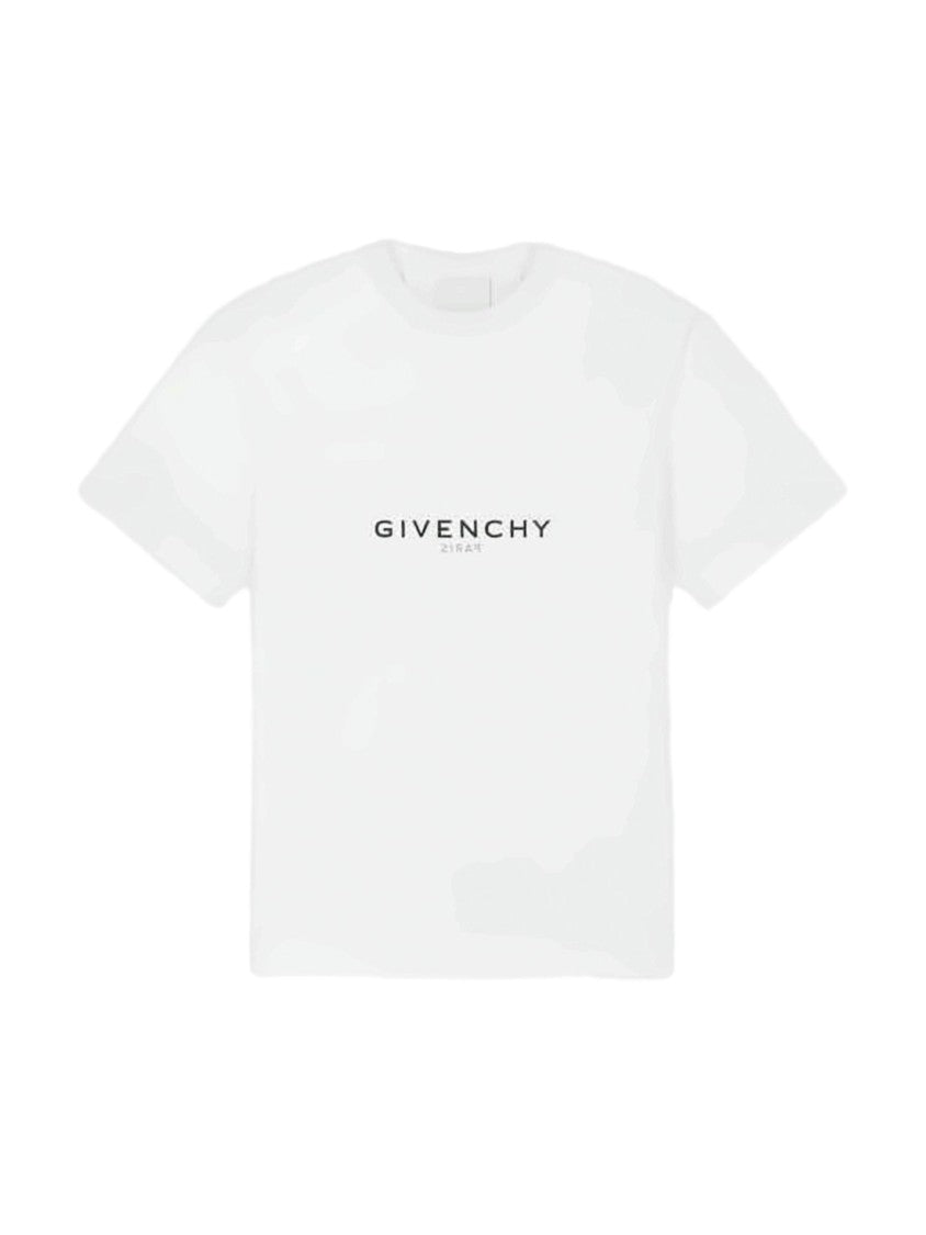 Givenchy Short-Sleeved T-Shirt With Bold Logo And Contrasting Branding