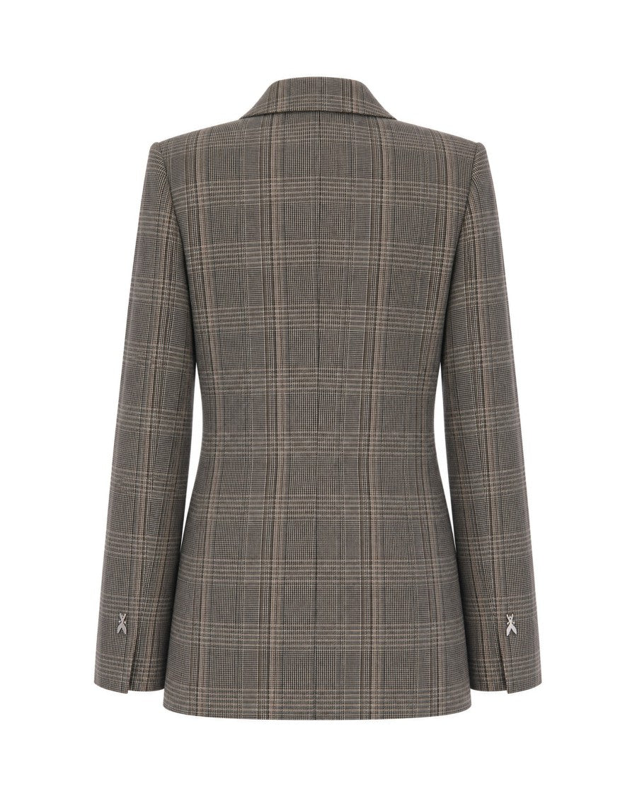 Patrizia Pepe Prince Of Wales Double-Breasted Blazer