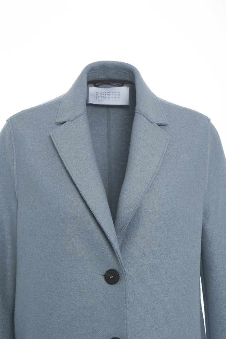 Harris Wharf London Ankle-Length Virgin Wool Coat With Classic Notch Collar