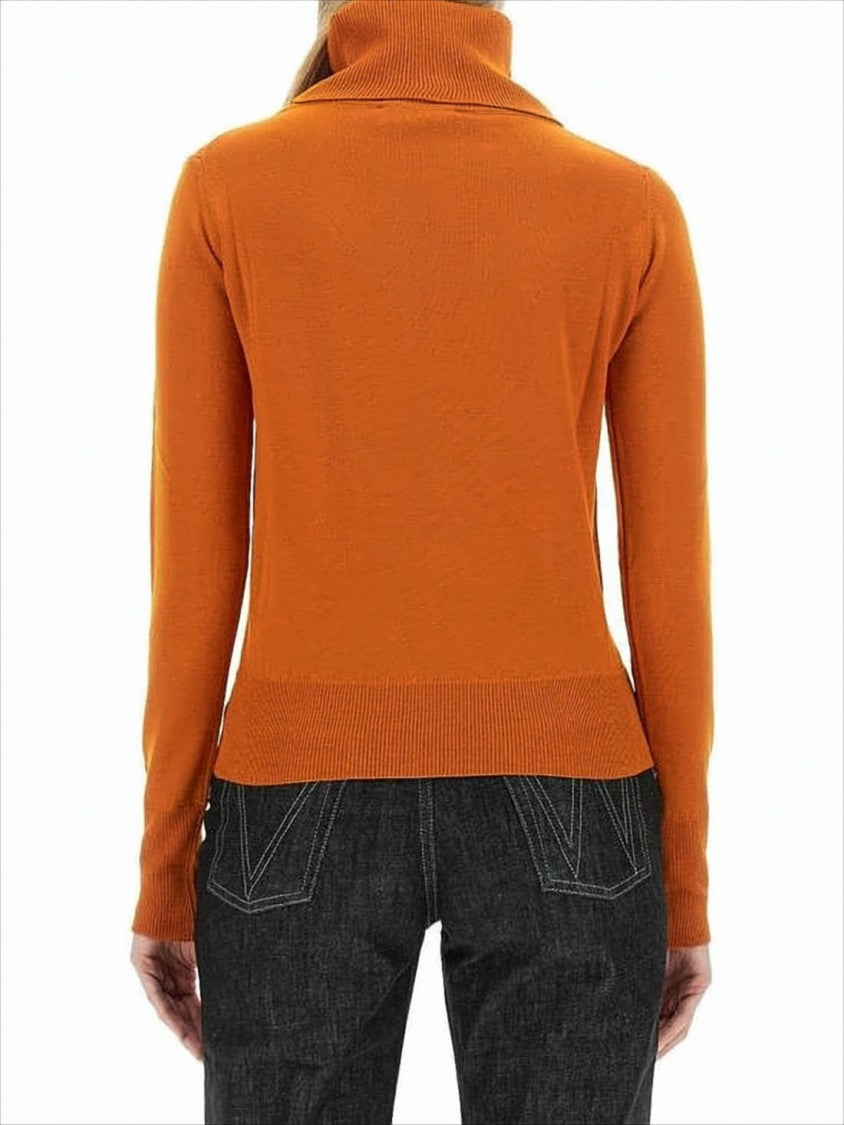 Vivienne Westwood Fitted Turtleneck Sweater With Ribbed Detailing