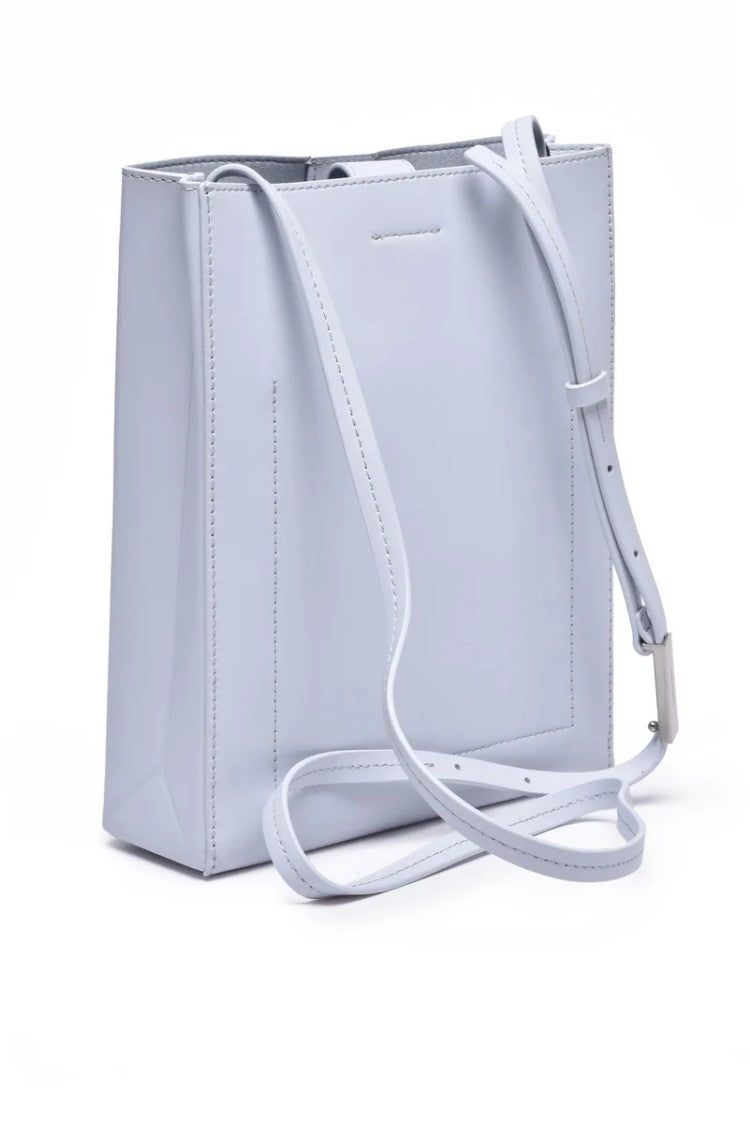 Calvin Klein Leather Crossbody Bag Light Blue
