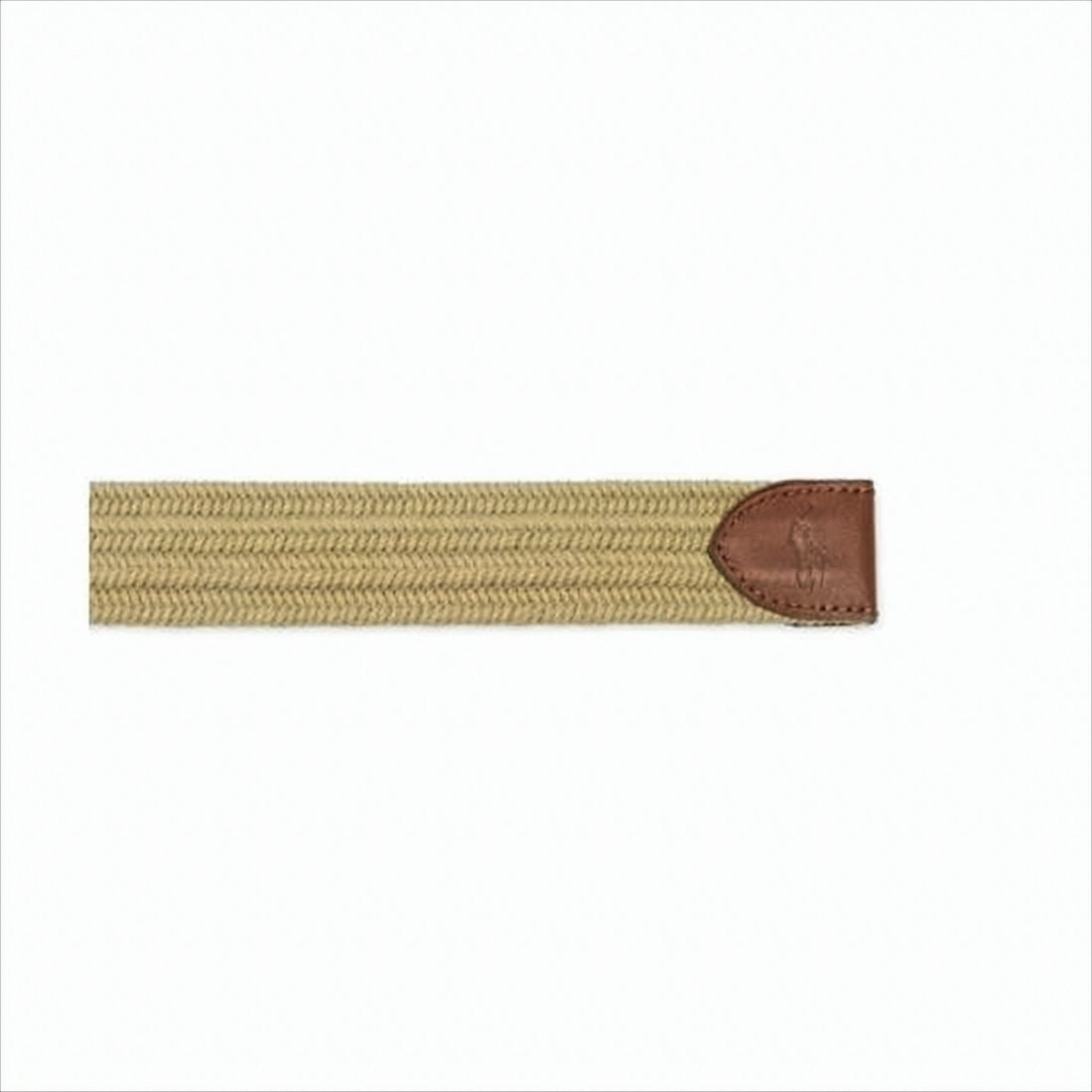 Polo Ralph Lauren Textured Beige Woven Belt
