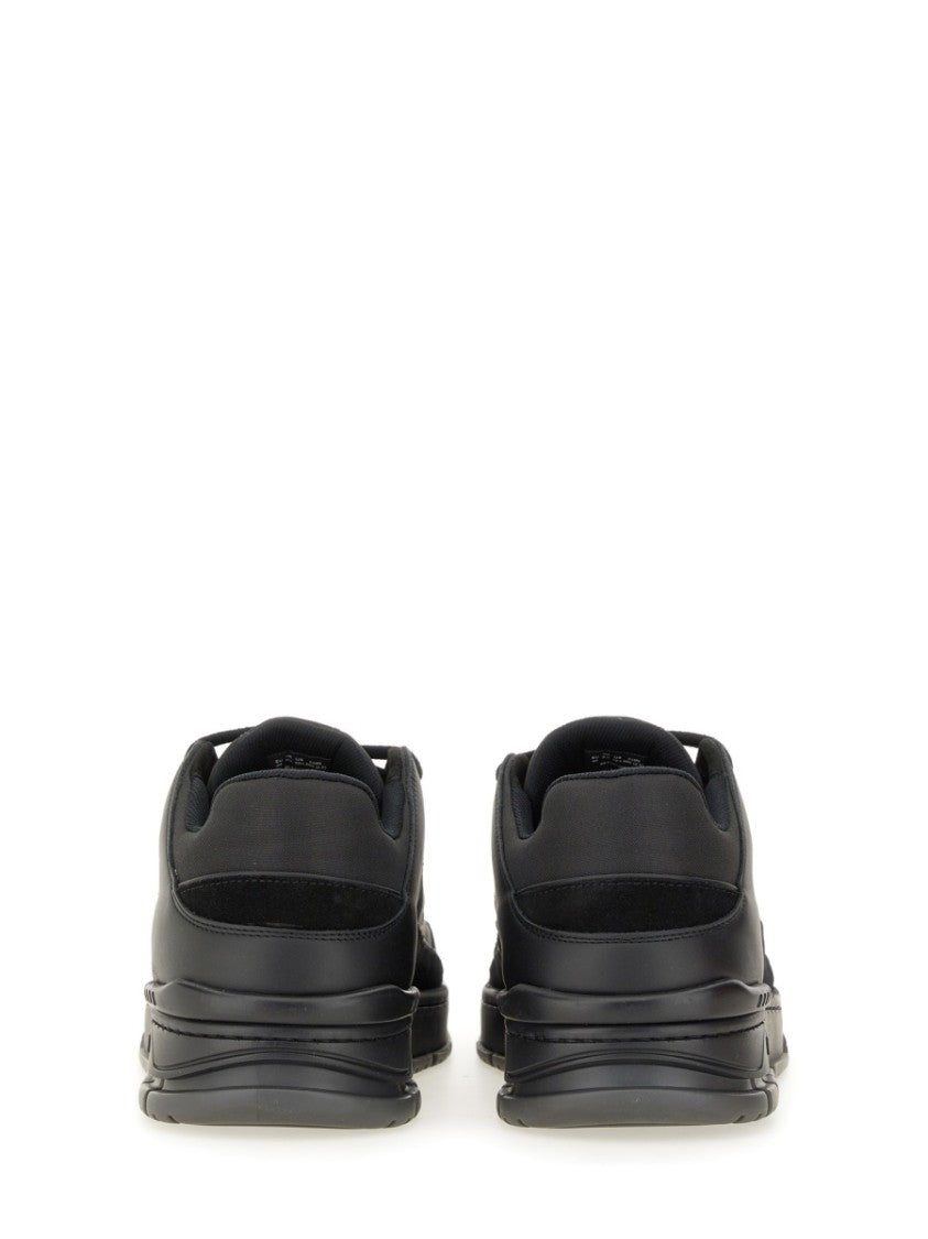 Axel Arigato Area Low-Top Perforated Leather-Suede Sneakers