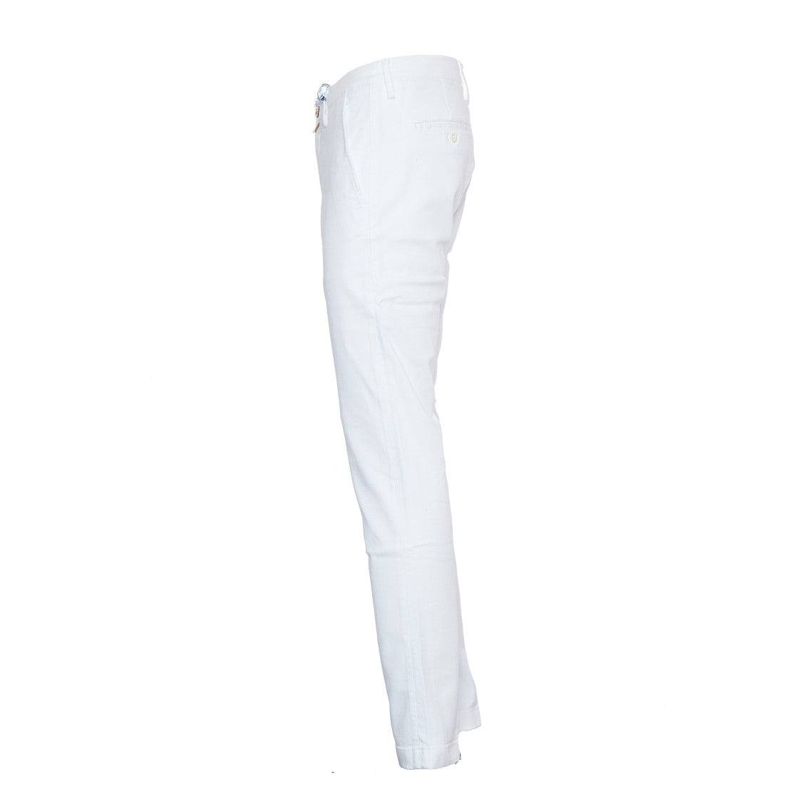 Jacob Cohen Slim-Fit White Bobby Jeans With Gold Button Closure