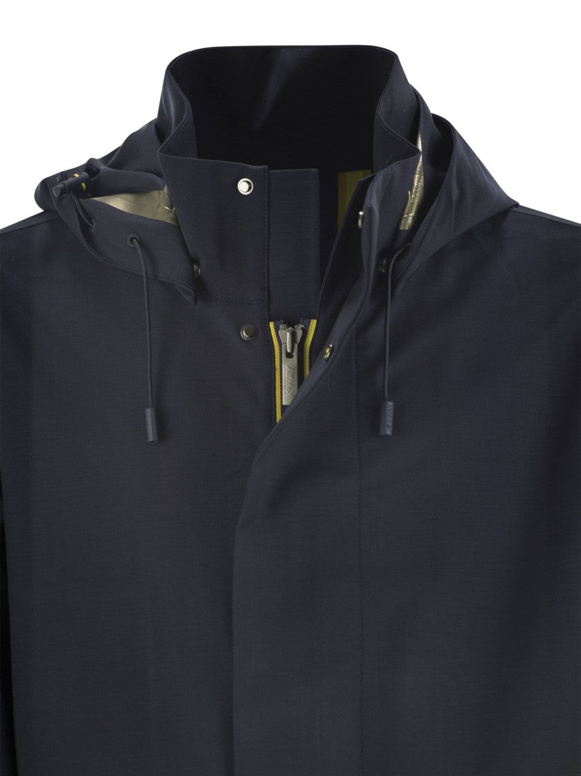 K-Way Erhal Tech Wool Blend - Hooded Jacket