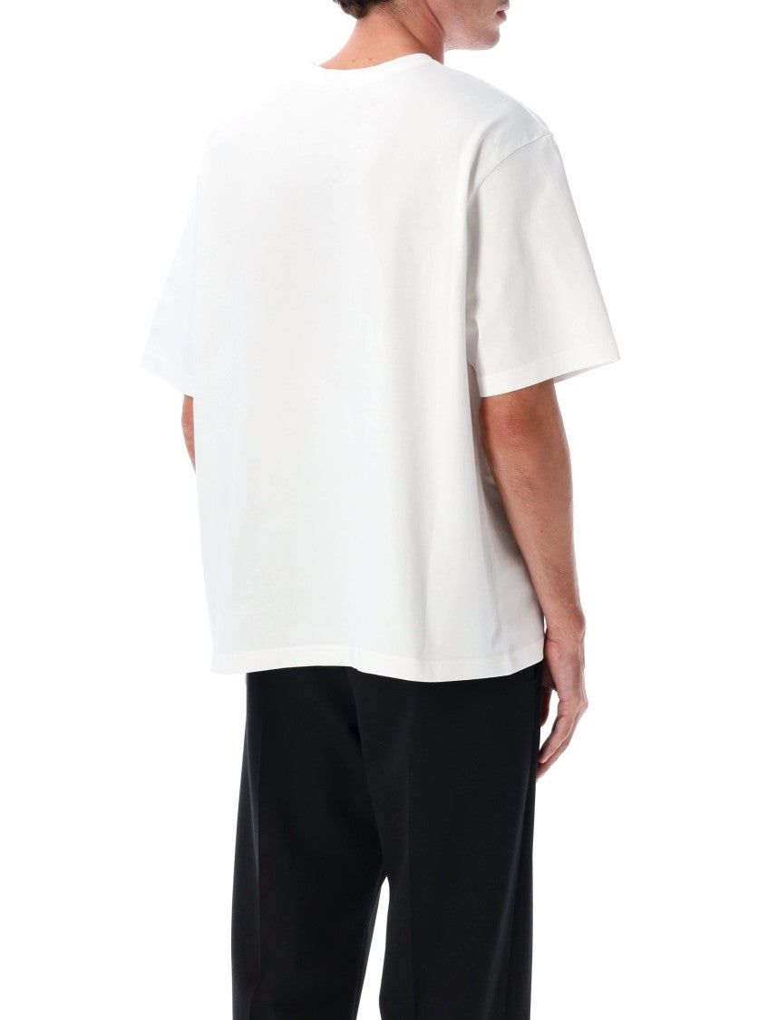 Casablanca Dragonfly Floral Printed Oversized Tee