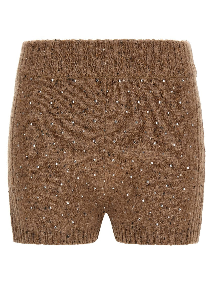 Pinko Bouclé Wool Blend Shorts