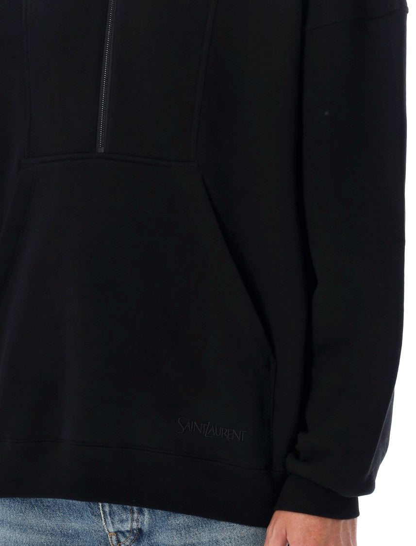 Saint Laurent Hanorak Logo Fleece