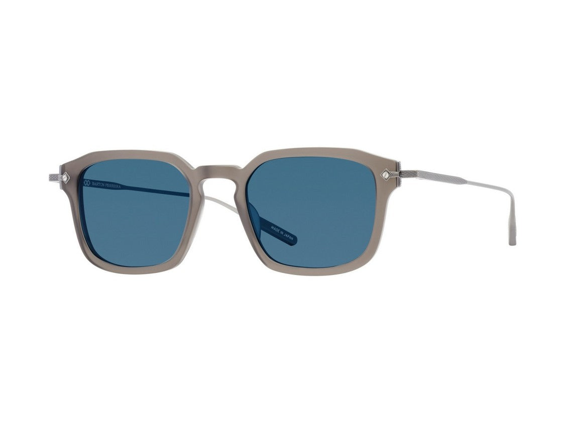 Barton Perreira Blue Bp40097i Matte Bold Square Lenses Sunglasses