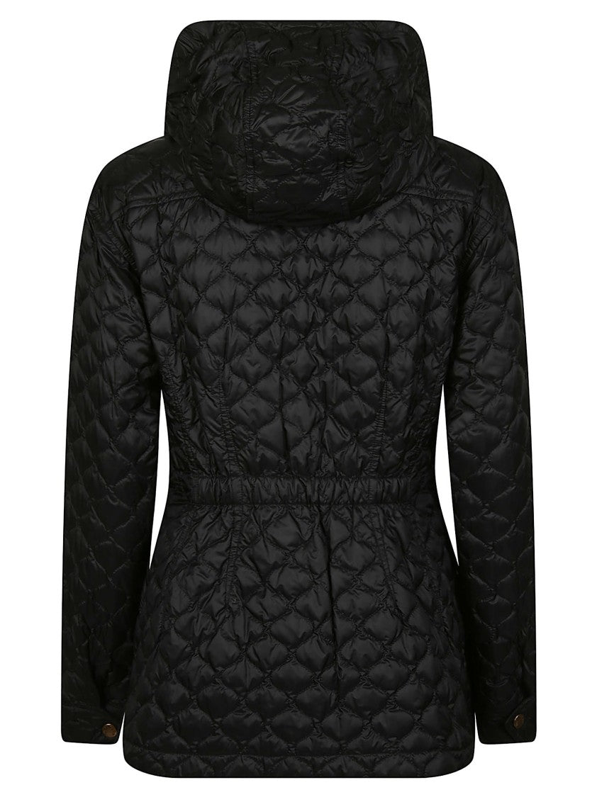 Moncler Black Arum Quilted Hooded Down Jacket