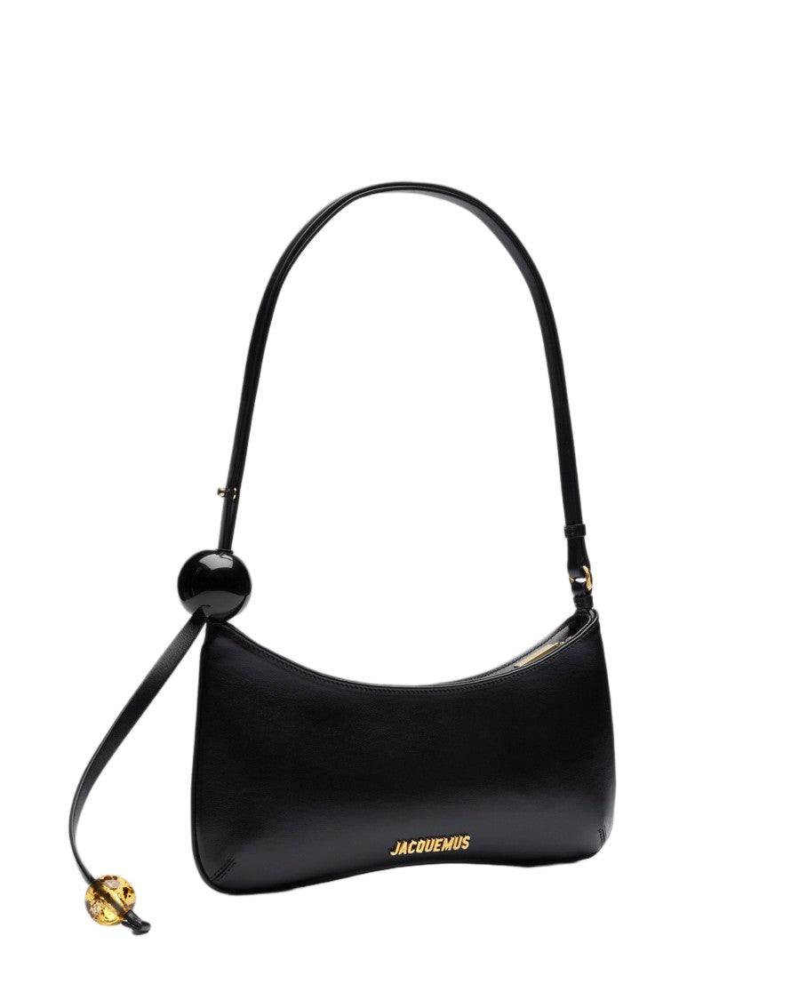 Jacquemus Curved Silhouette Shoulder Bag With Beaded Details
