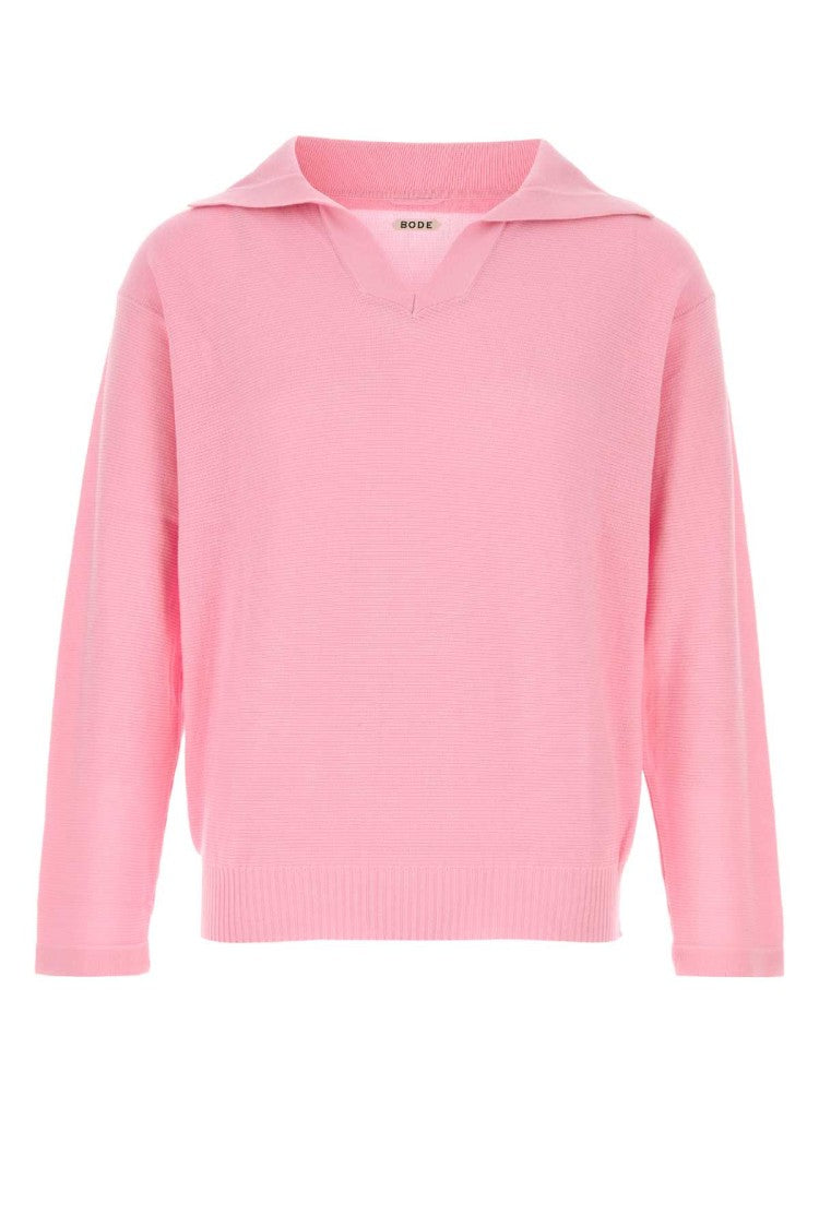 Bode Pink Cotton Polo Shirt