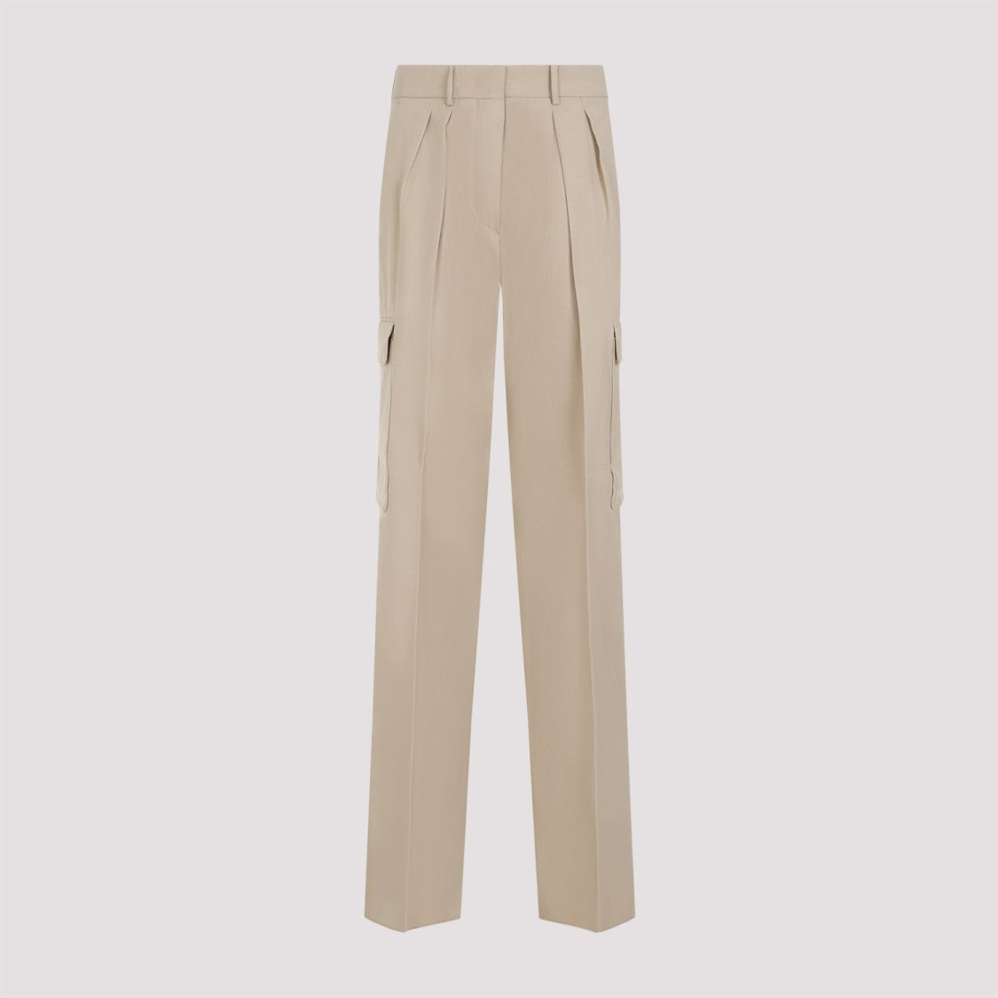 Sportmax Jacopo Cargo Beige Viscose Pants