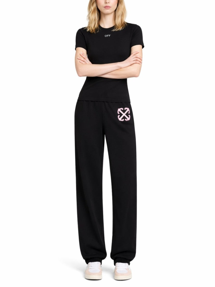 Off-White White Cotton-Blend Slim Crewneck T-Shirt