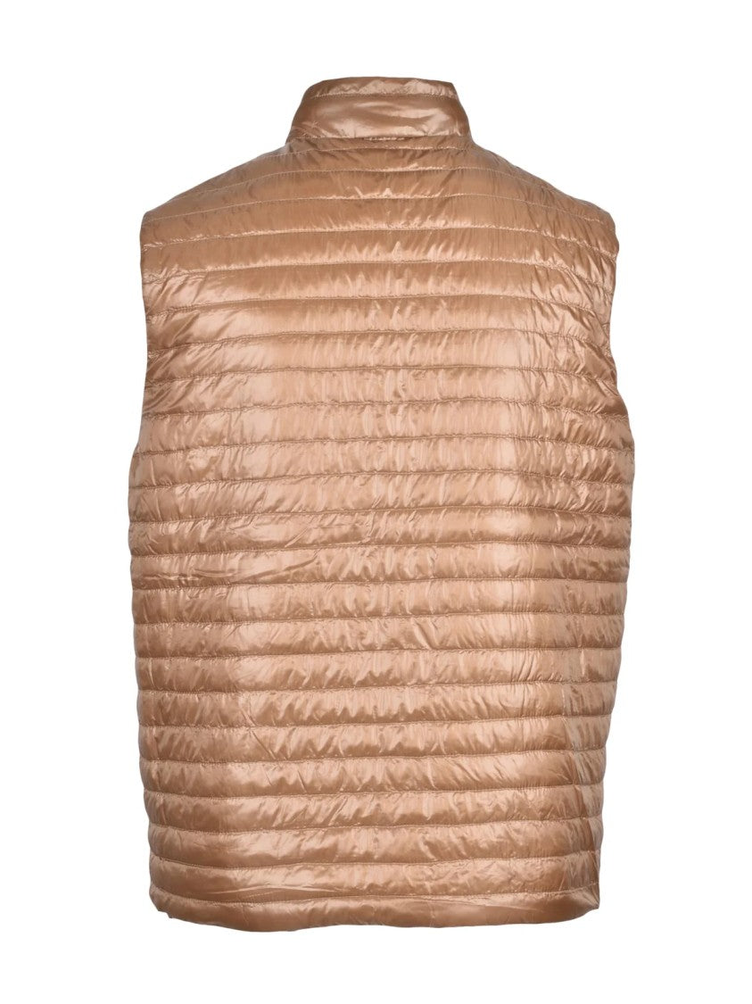 Herno Red/Khaki Polyamide Down Centogrammi Reversible Vest