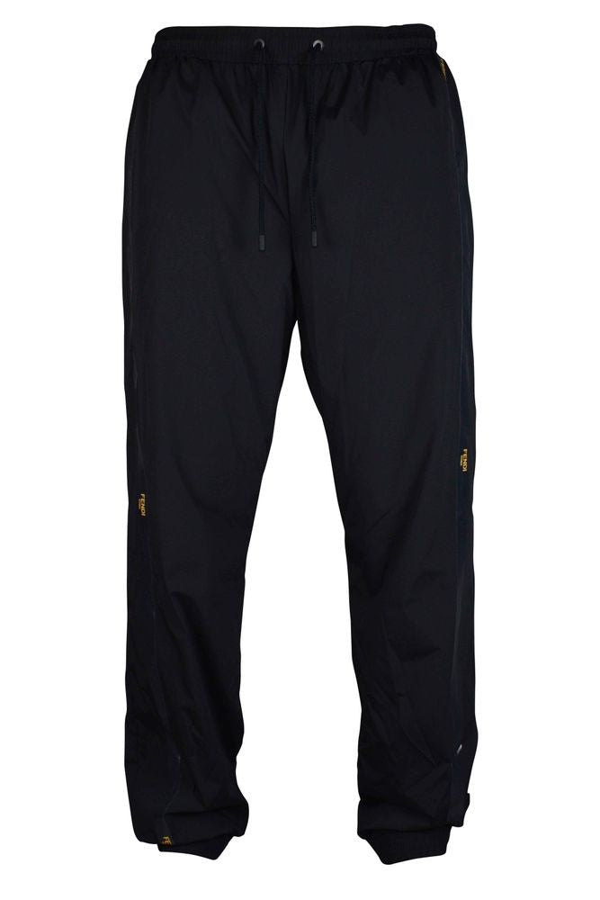 Fendi Straight Cut Black Nylon Jogging Pants