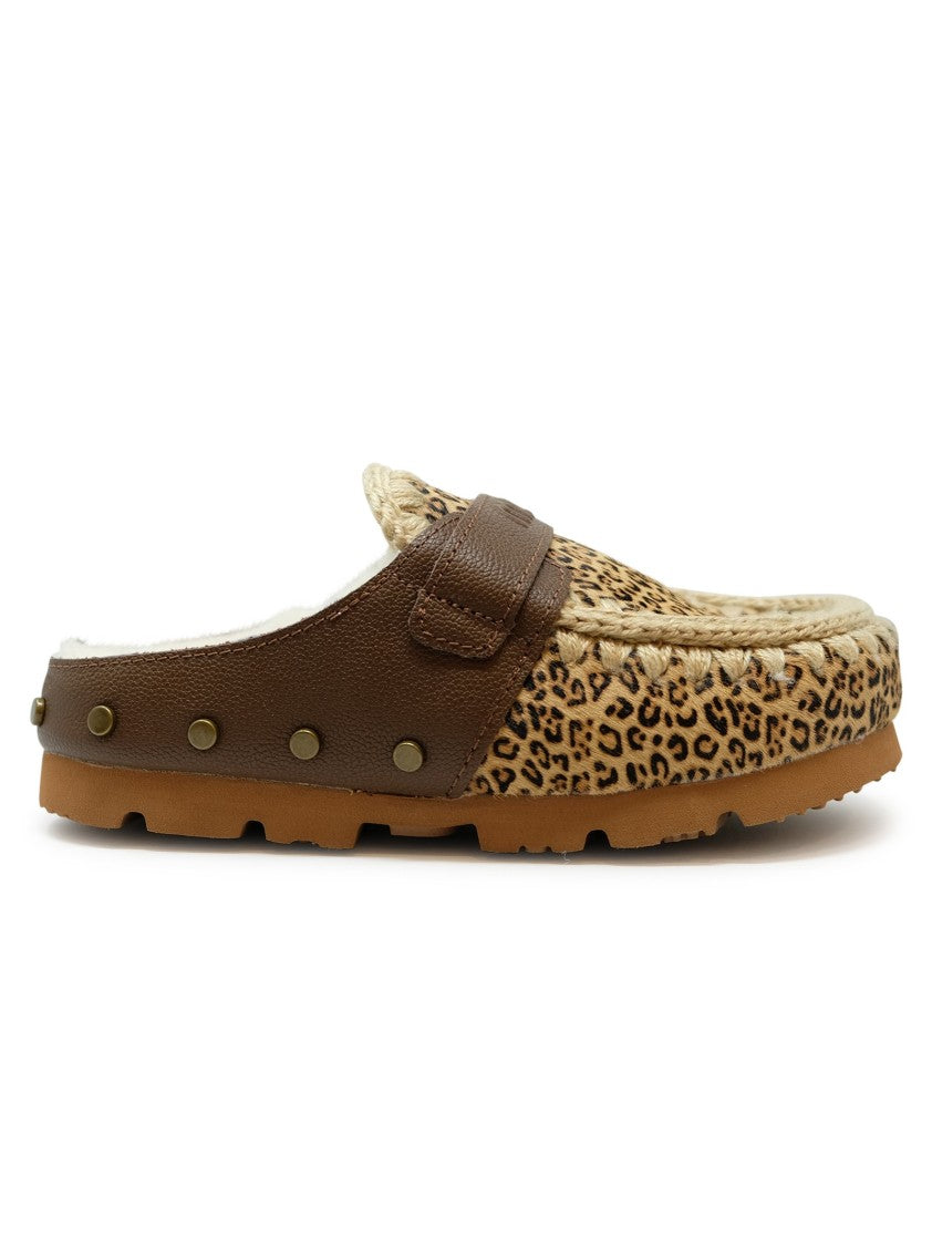 Mou Fw431009d Winter Bio Ponyskin Leather Wool Rubber Clog