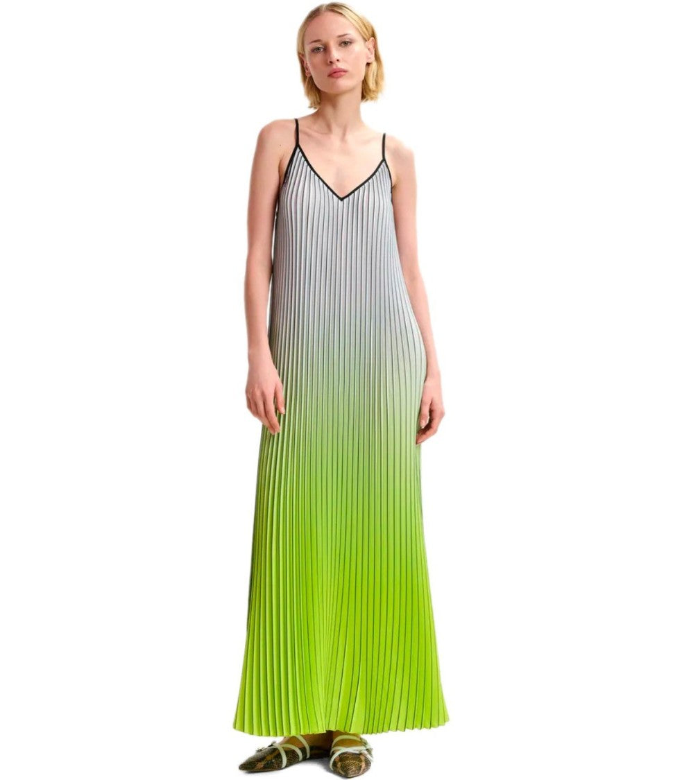 Essentiel Antwerp Haurus Green Long Dress