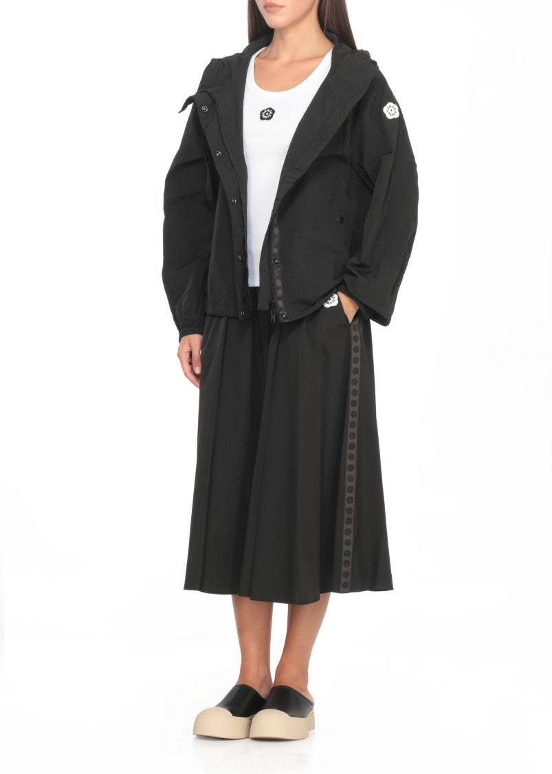 Kenzo Boke Flower 2.0 Skirt With Flared Hem And Bow Detail