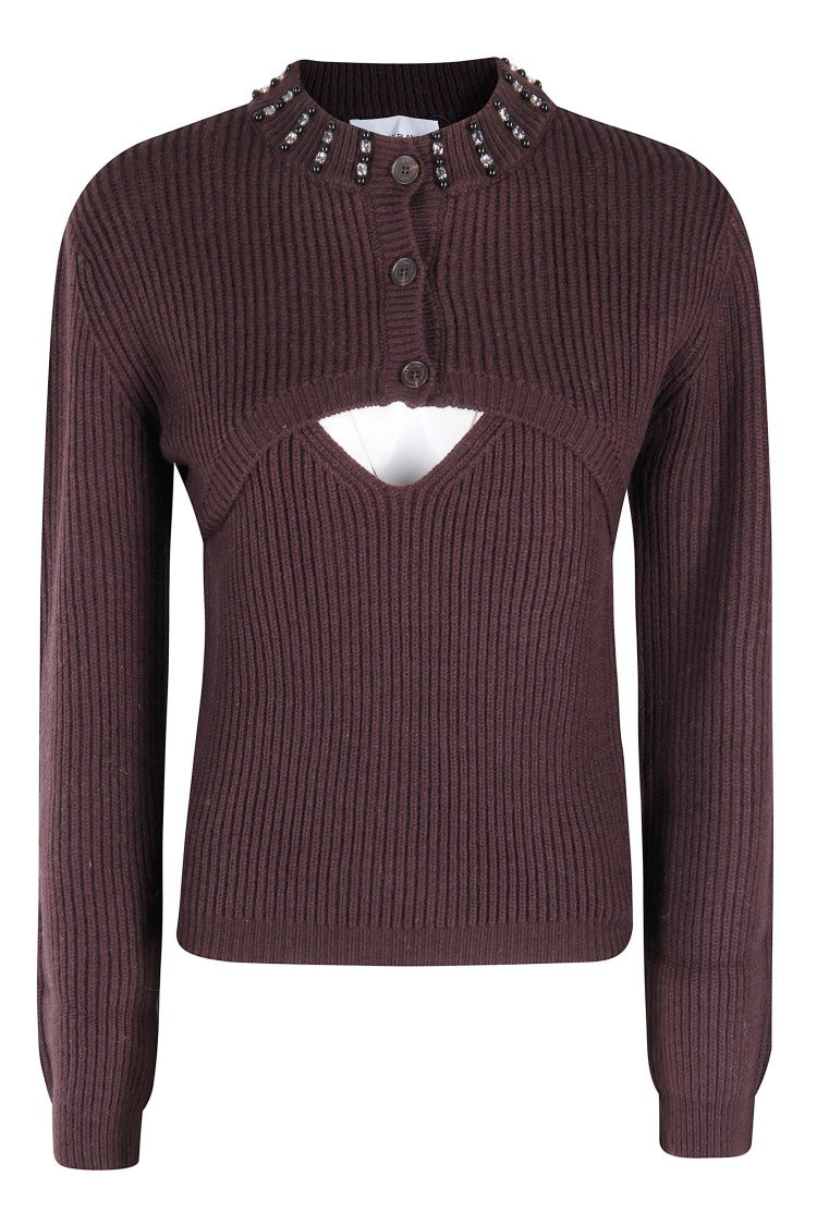 Isabelle Blanche Ribbed Knit Top