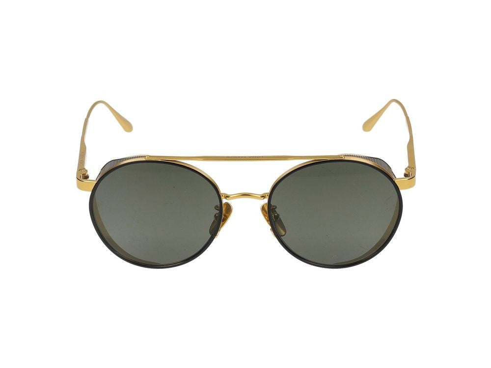 Linda Farrow Sunglasses Lfl1549 Conor C1 Yellow Gold/Light Gold 52/19/145