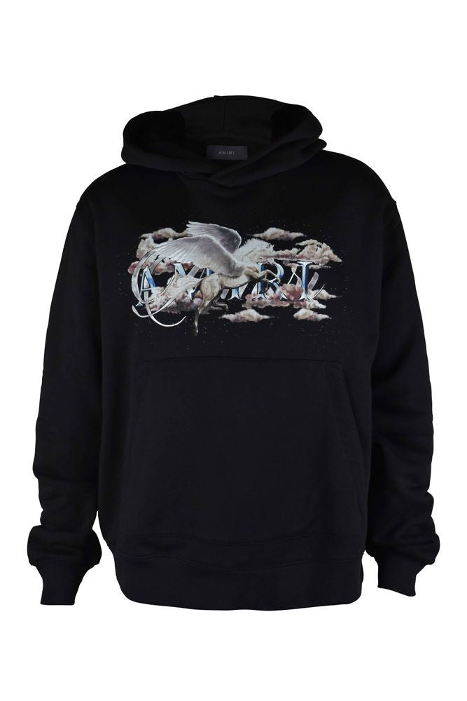 Amiri Hooded Sweatshirt With Graphic Unicorn