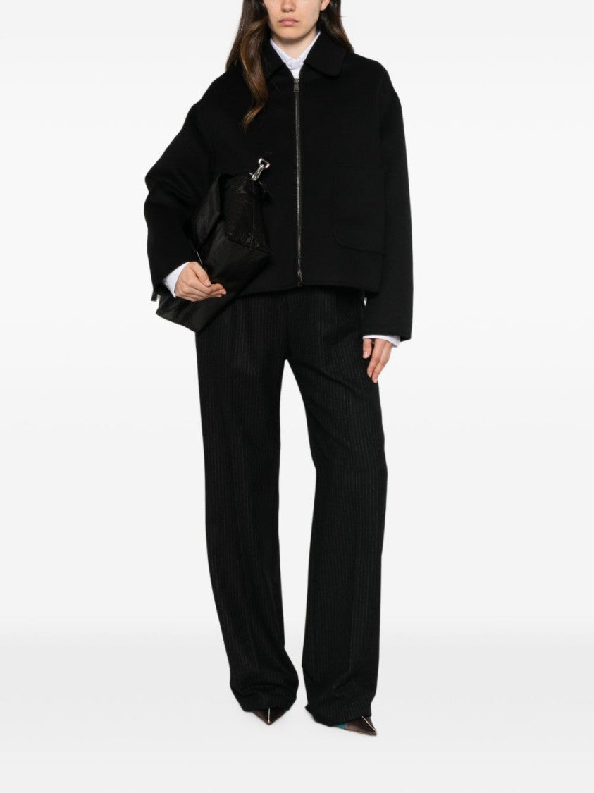 Fendi Boxy-Fit Zippered Cropped Jacket