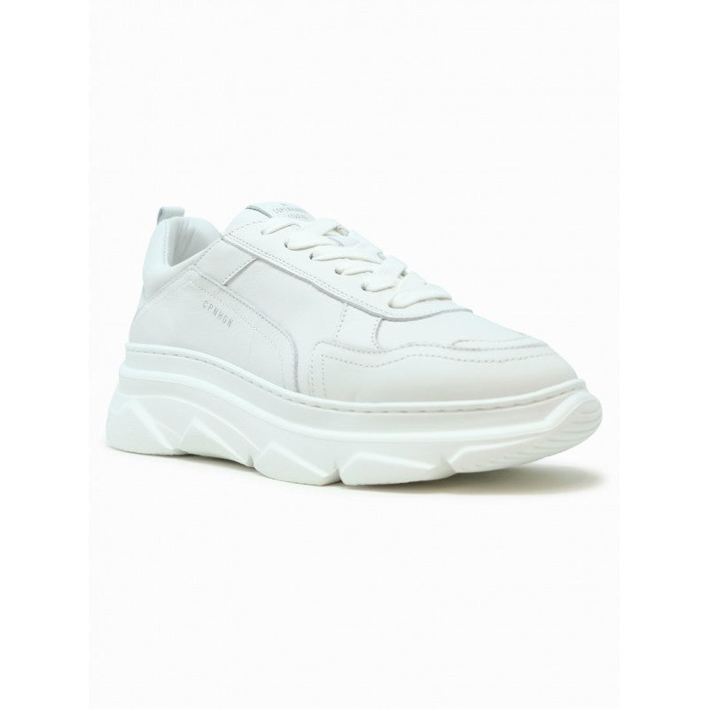 Copenhagen Vit White Leather Sneakers