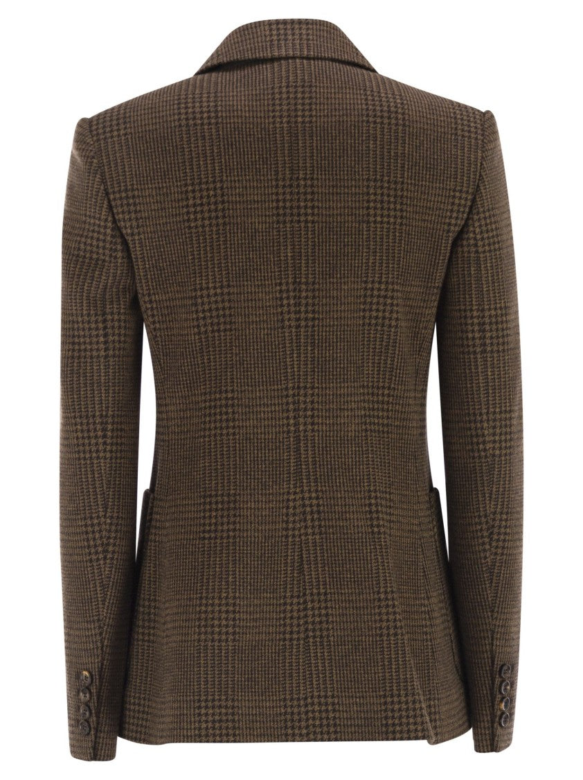 Max Mara Zulma - Patterned Wool Blend Jersey Blazer