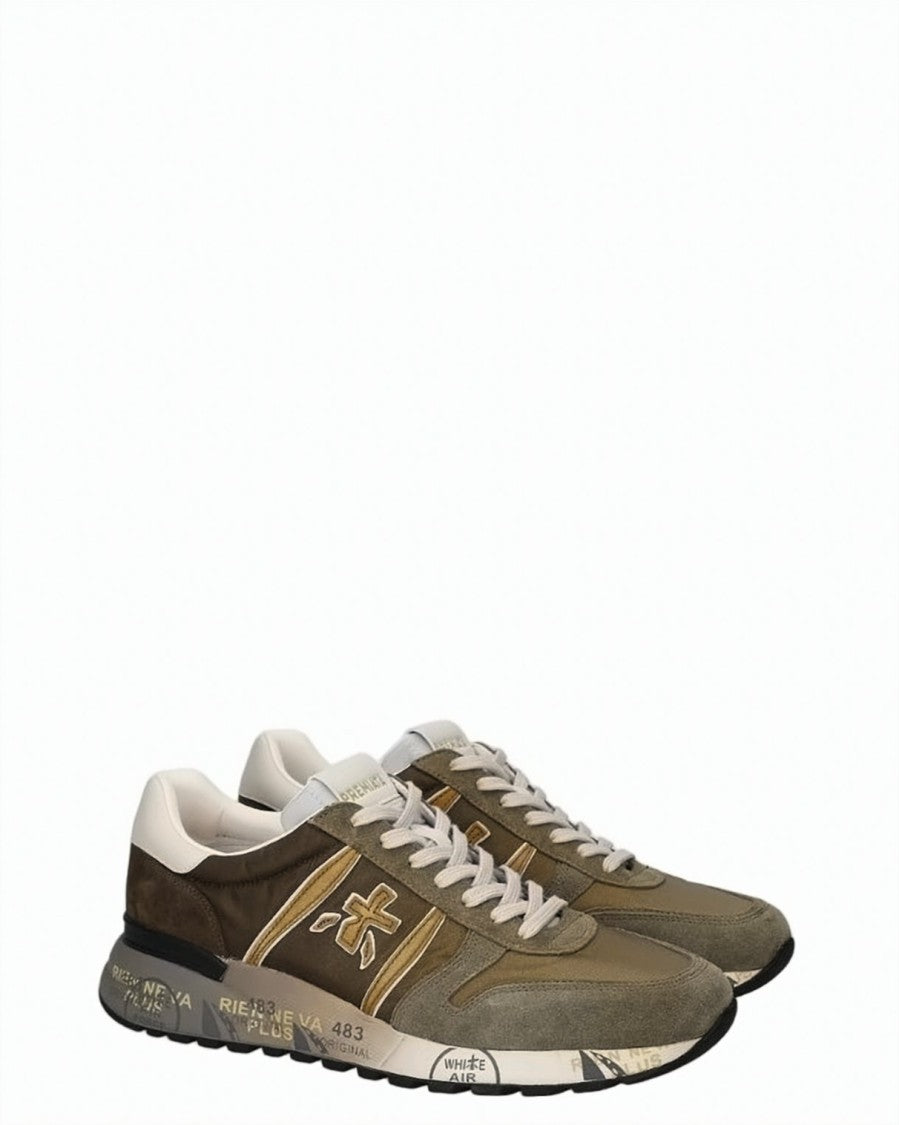 Premiata Lander 8009 Suede Insert Sneakers