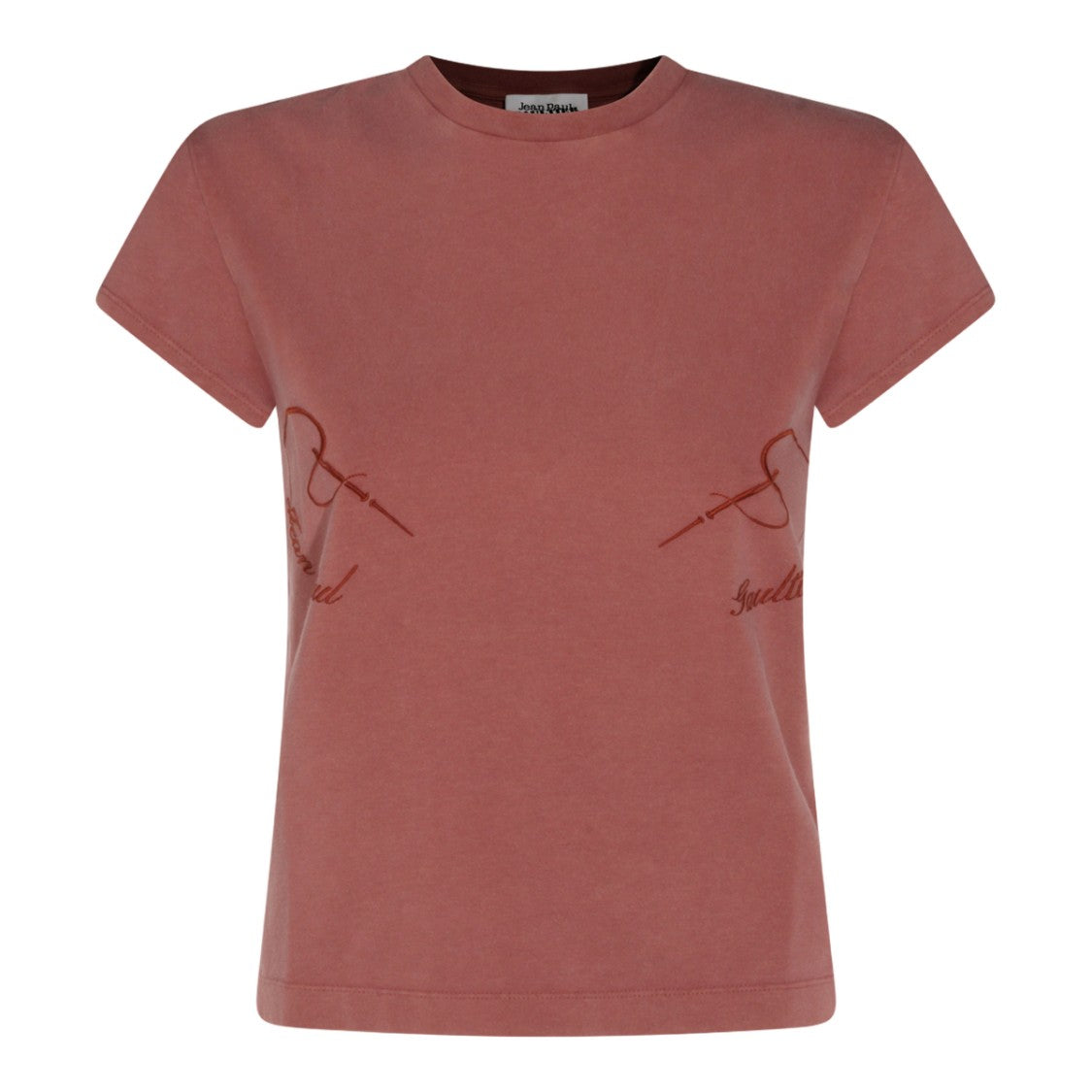 Jean Paul Gaultier Muted Purple T-Shirt With Subtle Embroidery