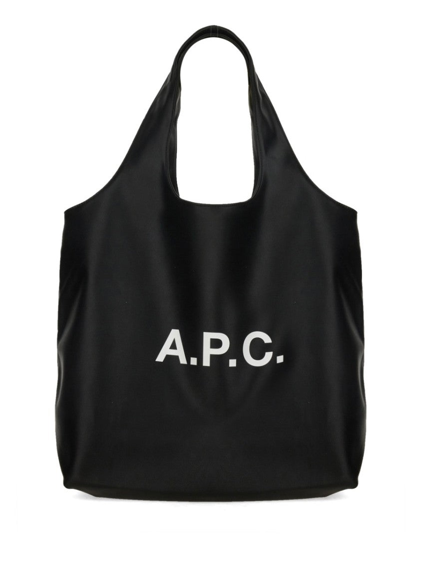 A.P.C. Tote Bag With Smooth Surface And Bold Logo