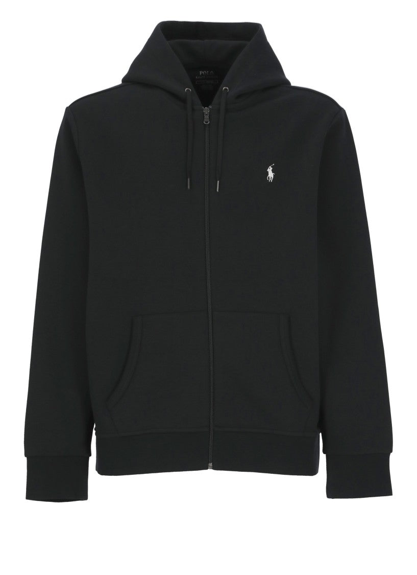 Polo Ralph Lauren Cotton Zip-Up Hoodie With Drawstring Hood And Iconic Pony