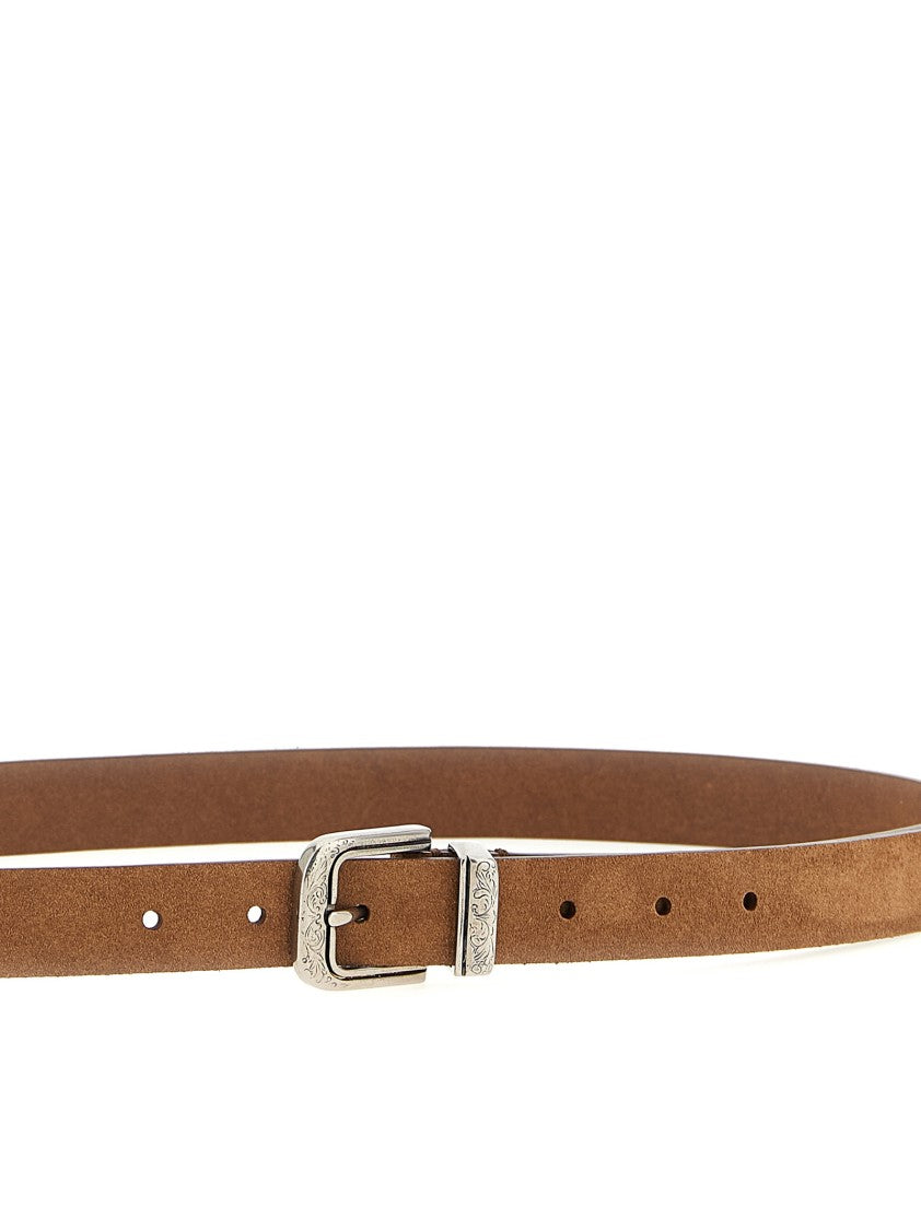 Brunello Cucinelli Refined Brown Suede Belt