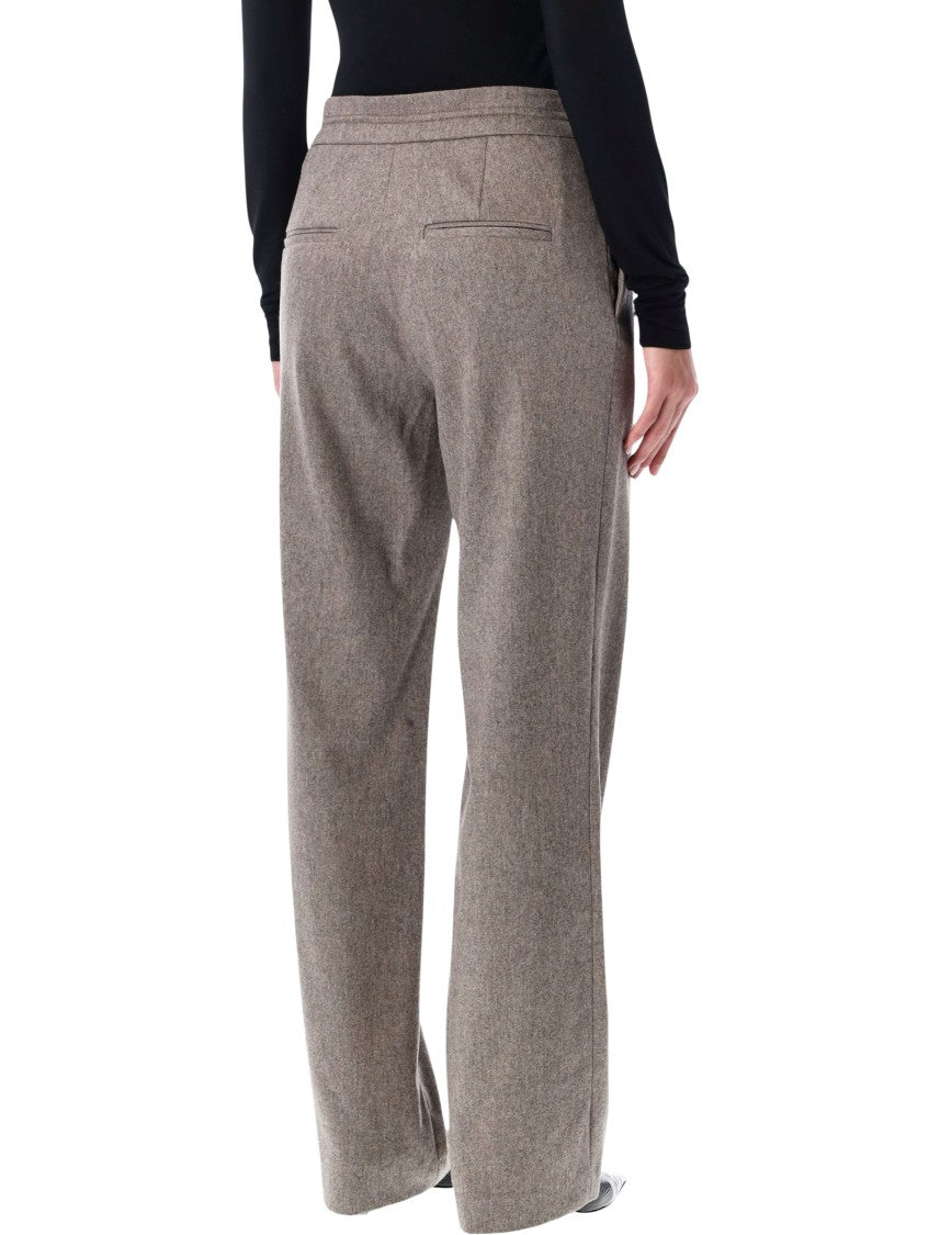 Loulou Studio De Saison Harlem Wool-Blend Flannel Trousers