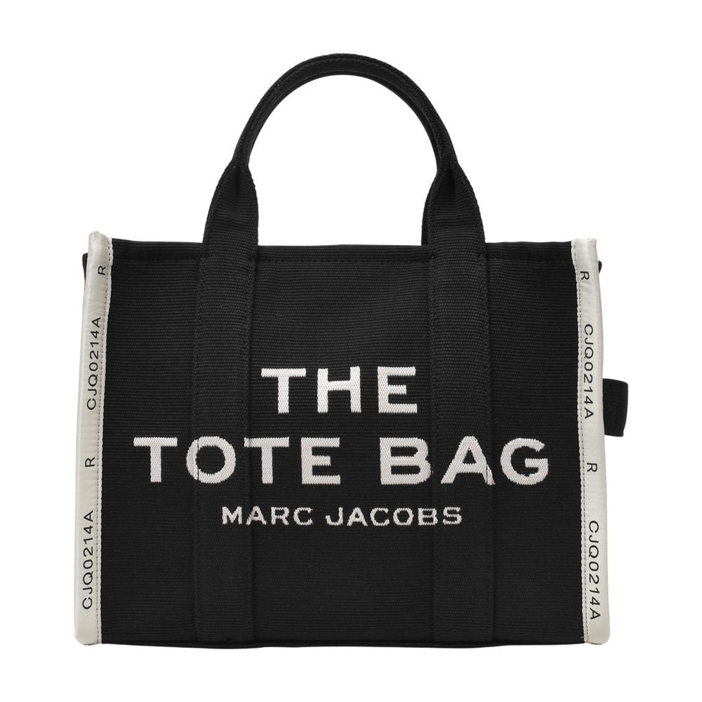 Marc Jacobs The Medium Tote Bag In Black Canvas