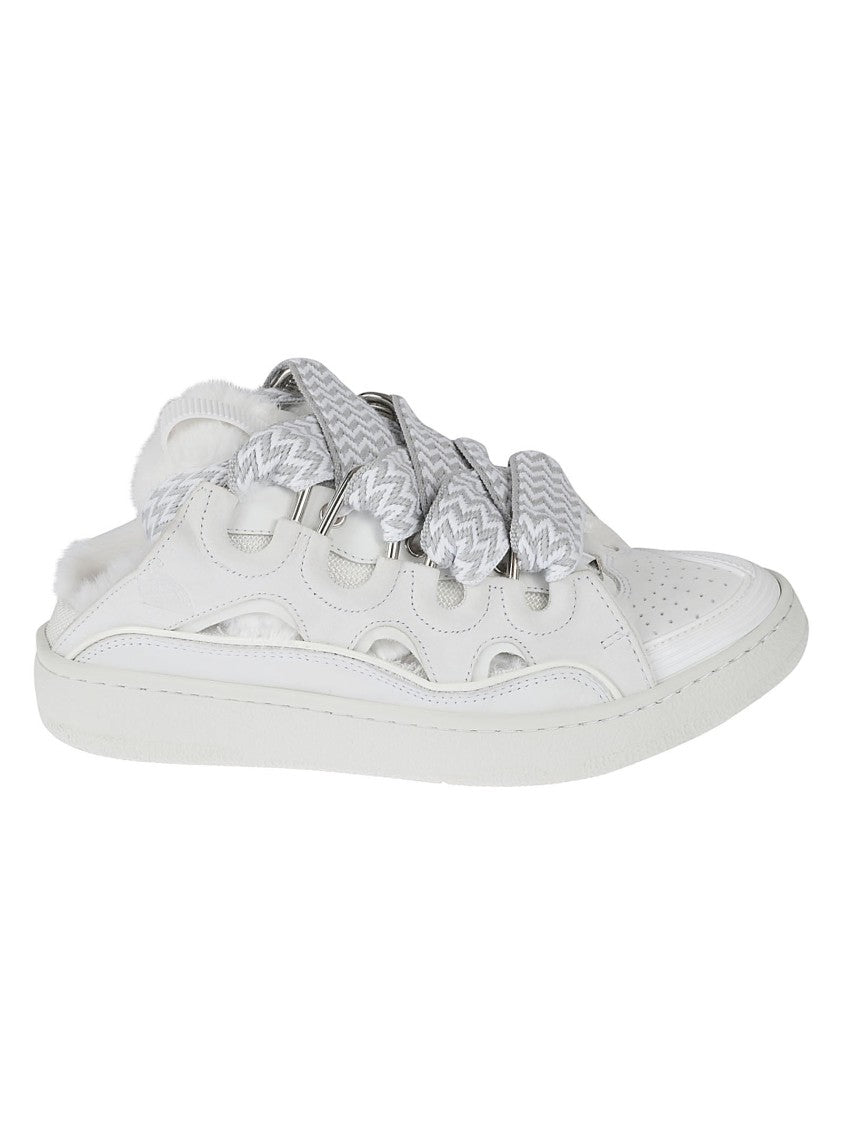 Lanvin White Calf Leather Sneakers