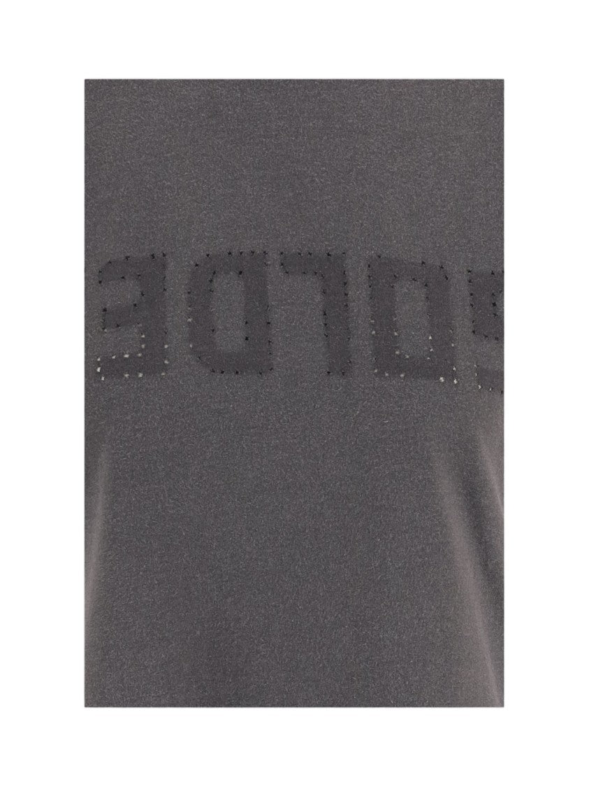 Golden Goose Dark Gray Minimalist Logo Cotton T-Shirt