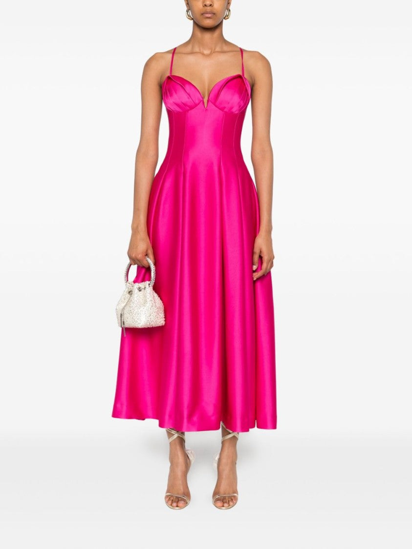 Rebecca Vallace Flared Midi Dress With Structured Cups