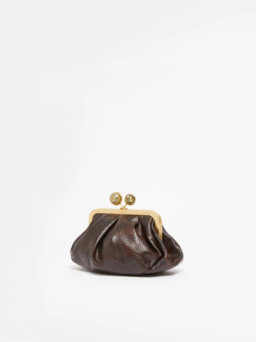 Max Mara Spanish Heritage Clutch Bag With Gathered Texture