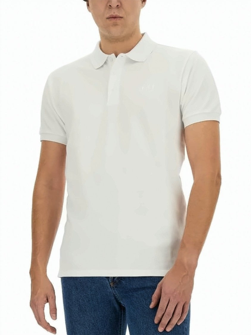 Bally Short-Sleeve Polo Shirt With Traditional Collar And Tonal Embroidery