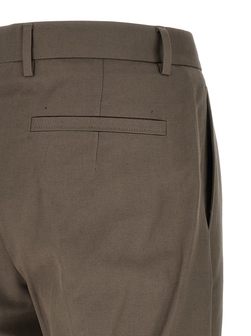 Zegna Brown Tailored Trousers With Refined Cut And Pockets