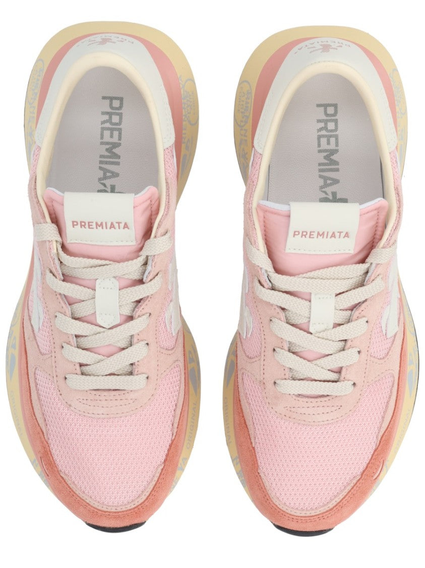 Premiata Lauryn Mesh Suede Sporty Sneakers