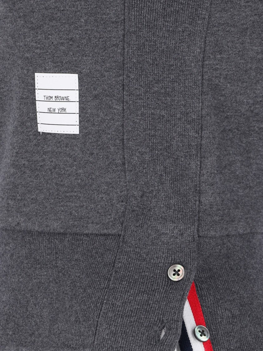 Thom Browne "4-Bar" Crewneck Sweatshirt – Grey