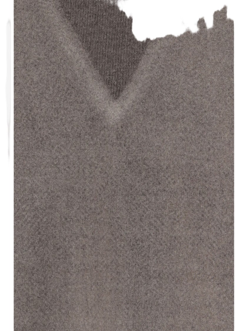 Maison Margiela Color-Block Wool Sweater With Iconic Four Stitches