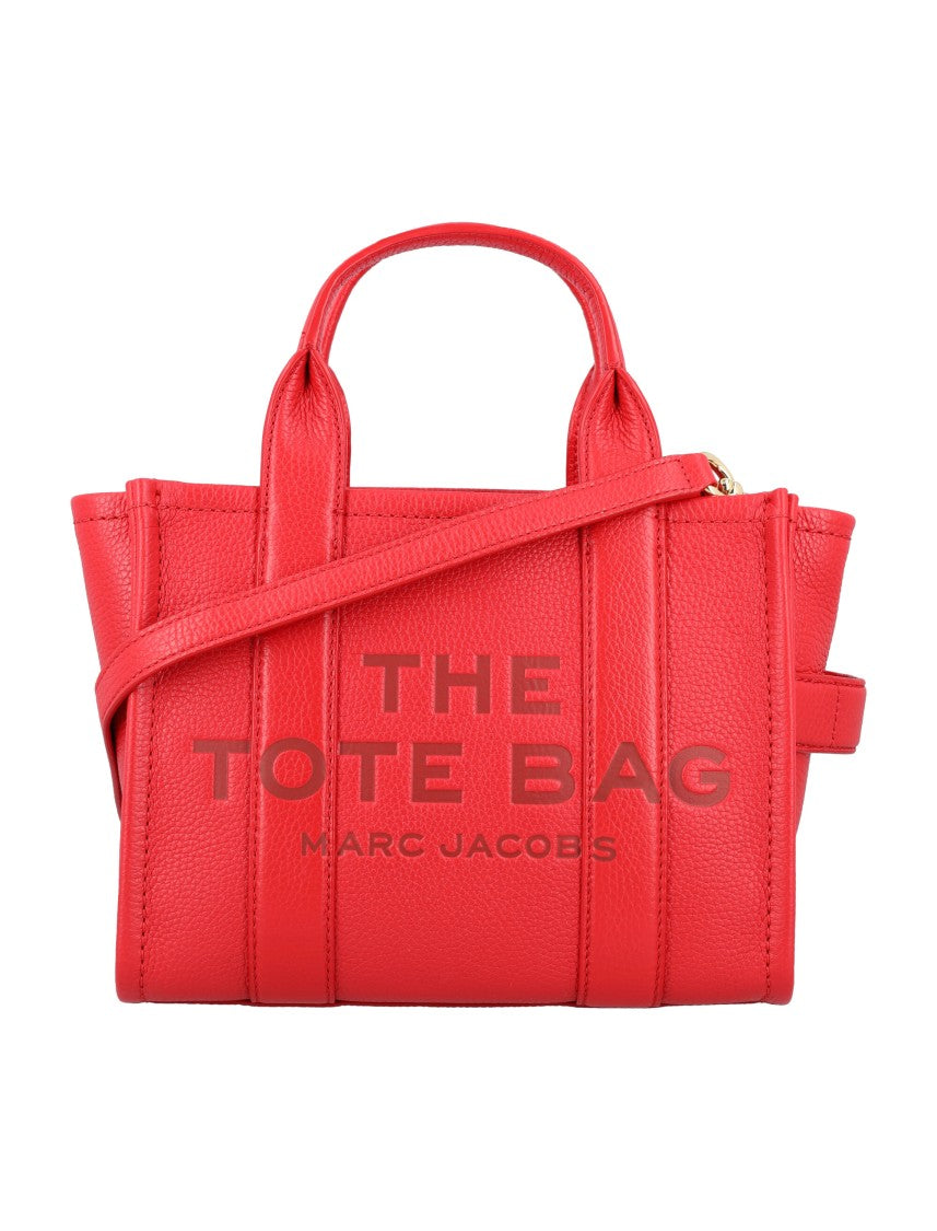 Marc Jacobs Red Mini Hammered Leather Tote Bag
