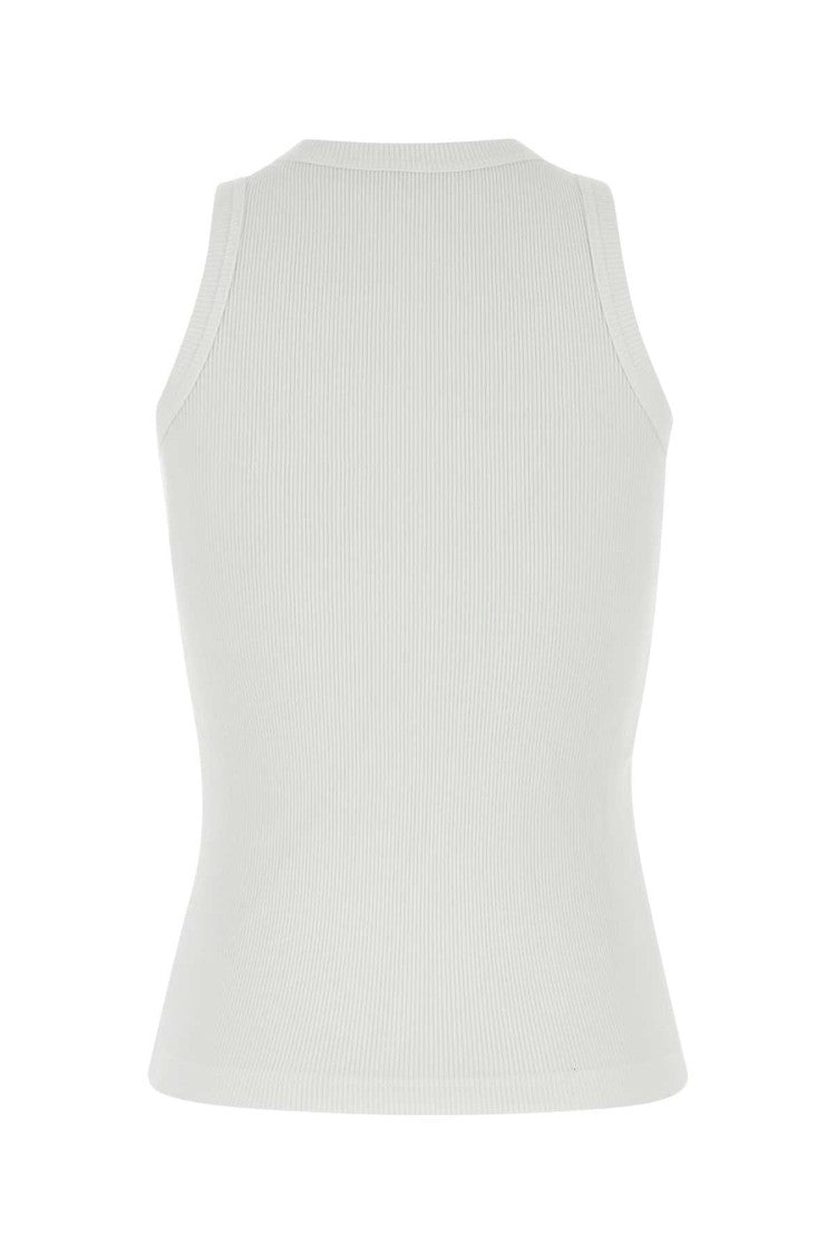 Sacai White Cotton Tank Top