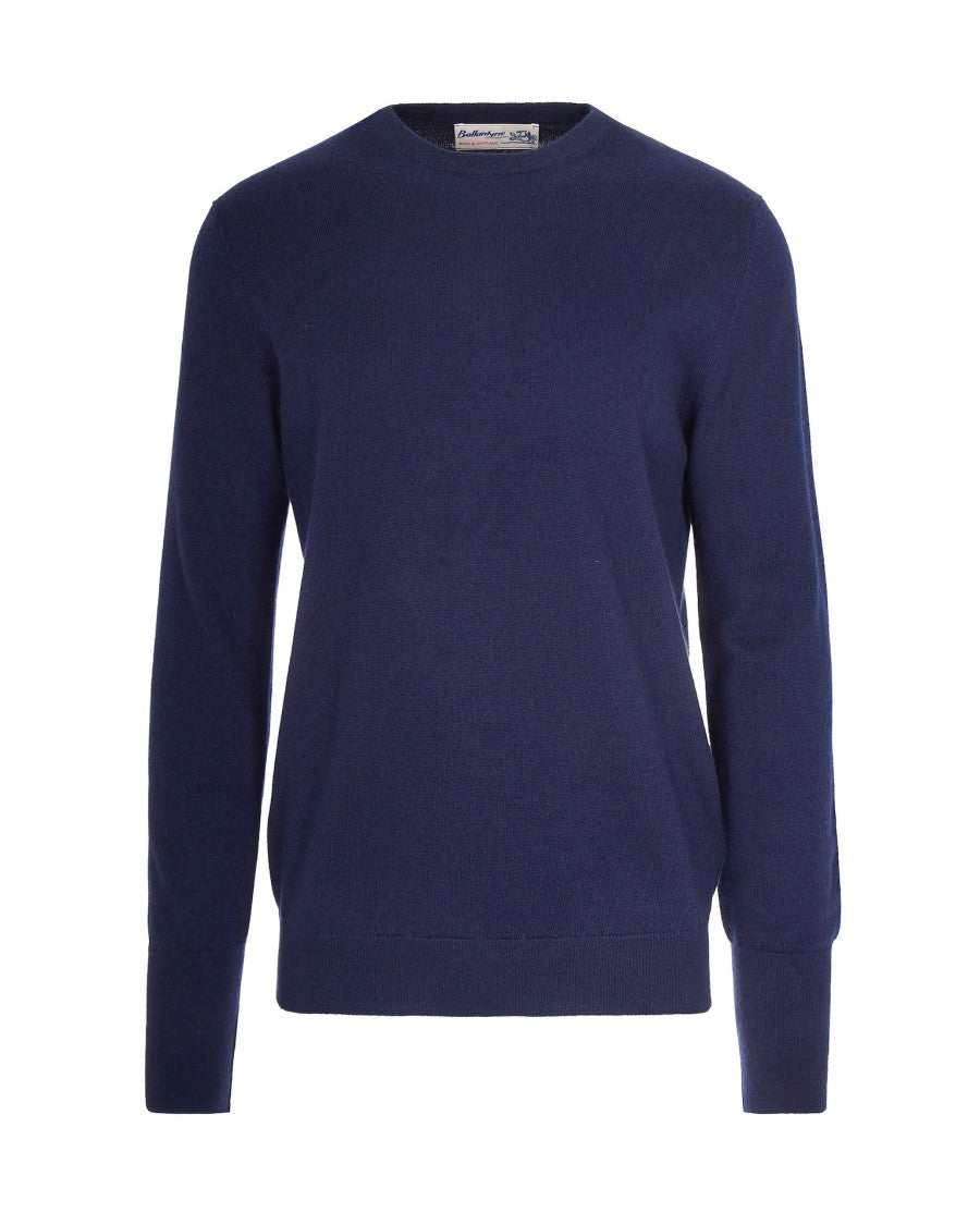 Ballantyne Navy Blue Cashmere Sweater