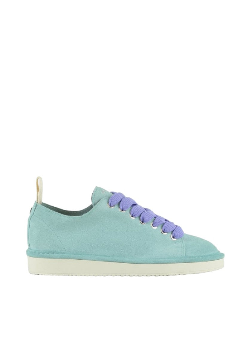 Panchic Aquamarine Suede Low-Top Sneakers Lilac Accents
