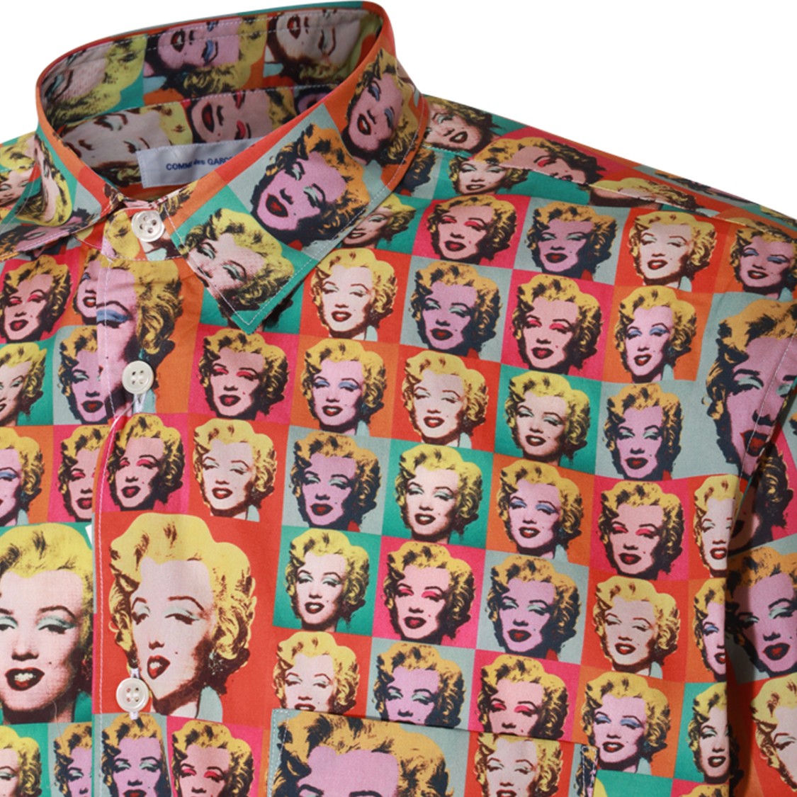 Comme Des Garçons Multicolour Cotton Graphic Print Shirt